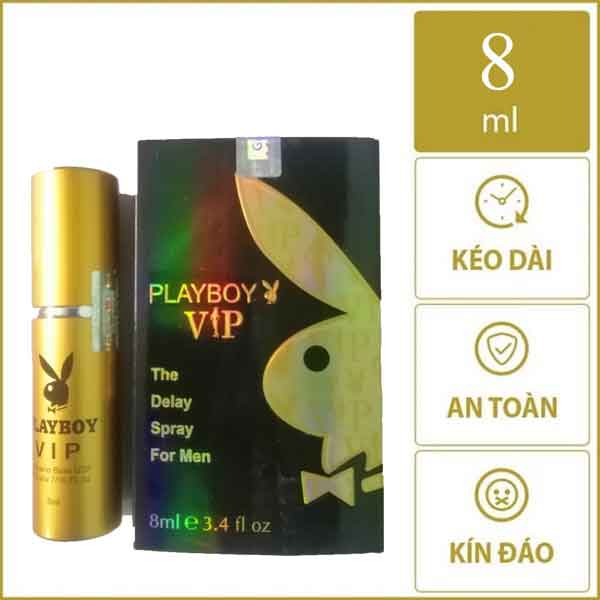 Chai Xịt Playboy VIP Chính Hãng Mỹ - Chống Xuất Tinh Sớm ( 10 ml)