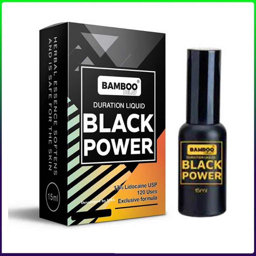 Chai Xịt Bamboo Black Power, Chống Xuất Tinh Sớm Nam Giới Chính Hãng (chai 15ml)