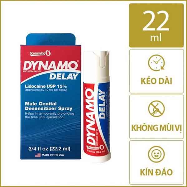 Chai Xịt Dynamo Delay, Kéo Dài Thời Gian Quan Hệ - ( Chai 22ml )