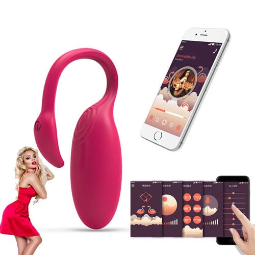 Trứng Rung Hồng Hạc Flamingo Điều Khiển Qua App Hàng Chính Hãng Đức