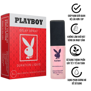 Chai Xịt Playboy Đỏ – Chống xuất tinh – Chai 5ml