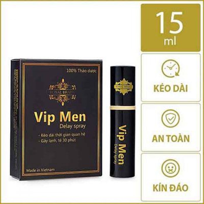 Chai Xịt Vipmen Chống Xuất Tinh Sớm Chính Hãng (Lọ 15ml)