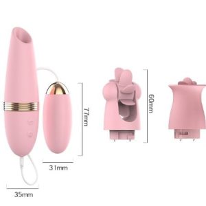 Alternative view of Bộ Trứng Rung LiLo 4 in1 Cao Cấp, Rung – Liếm – Xoay – Hút