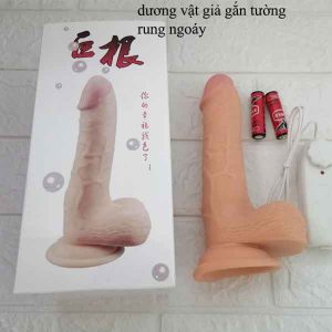 Alternative view of Dương Vật Giả Gắn Tường Rung Ngoáy Chất Liệu Mềm