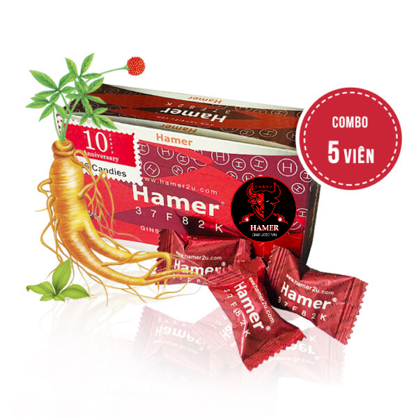 Kẹo Sâm Hamer 37F82K - Malaisia ( 5 Viên)