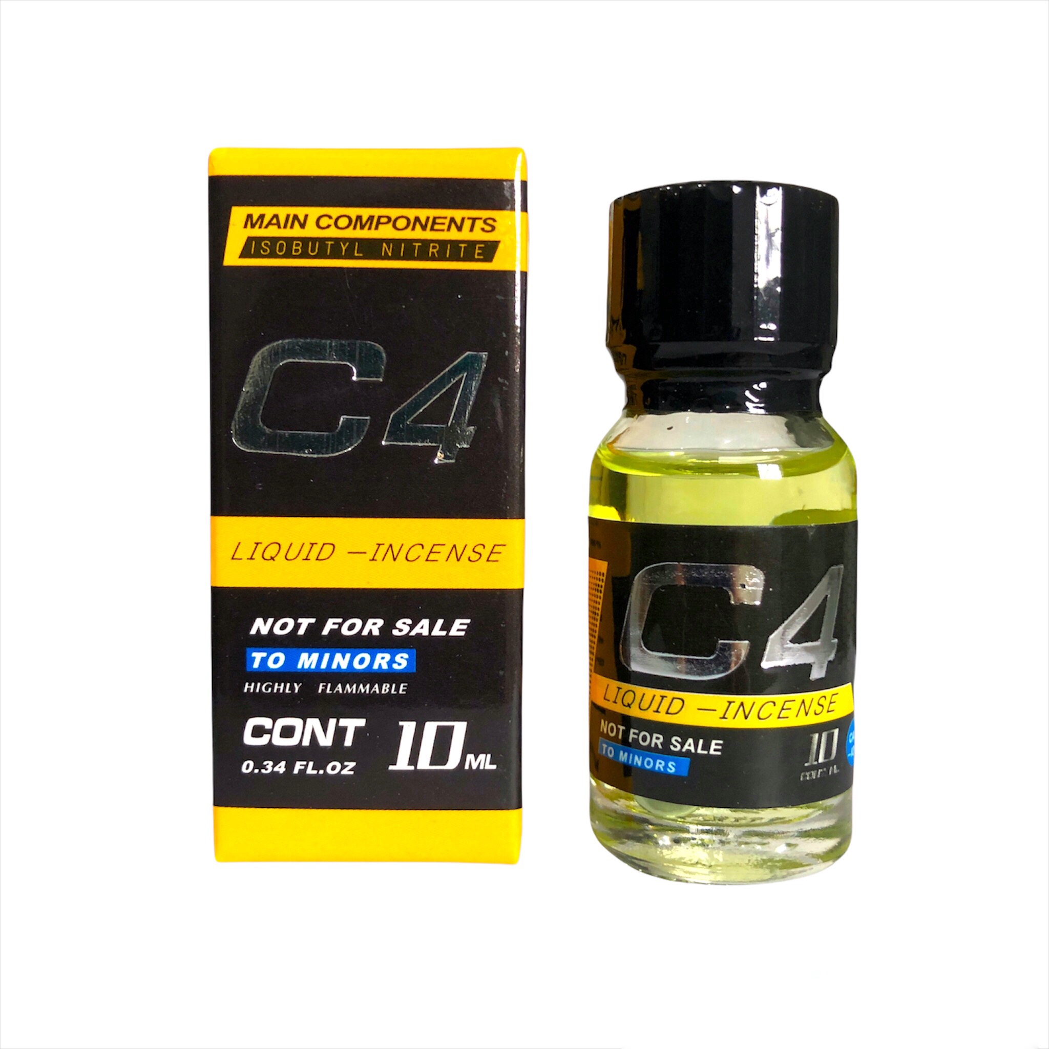 Nước ngửi Popper C4 ( Vàng - Đỏ - Xanh )  tăng kích thích chai 10ml chính hãng