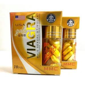 Viên uống cường dương Viagra Gold - Xanh chính hãng Mỹ - Hộp 10 viên
